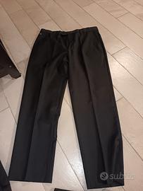 Pantaloni grigio scuro  Sailor dritti lana merino