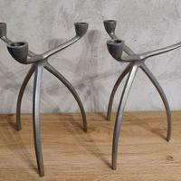 Coppia di candelabri vintage  De Bijenkorf