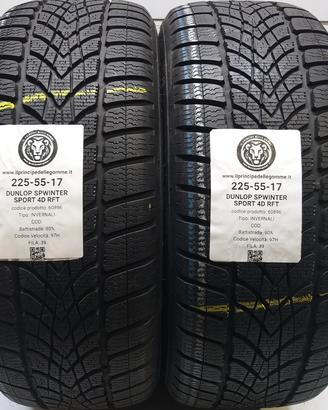 2 GOMME 225 55 17 DUNLOP A60896