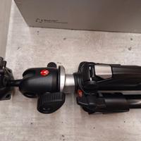 Treppiede MANFROTTO 190XDB + testa a sfera 496RC