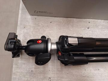Treppiede MANFROTTO 190XDB + testa a sfera 496RC