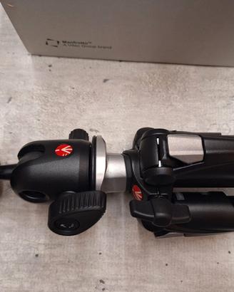 Treppiede MANFROTTO 190XDB + testa a sfera 496RC