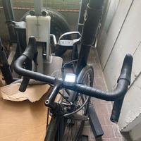 Bici con lucchetto e seggiolino bambino nuovo