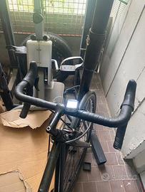 Bici con lucchetto e seggiolino bambino nuovo