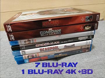 Lotto Marvel Blu-ray 8 film (no 3D)