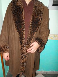 Cappotto Montone Shearling Vero Scamosciato