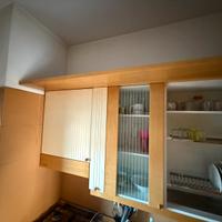 Cuicina, fuochi, forno, lavello cermaica amrmadio