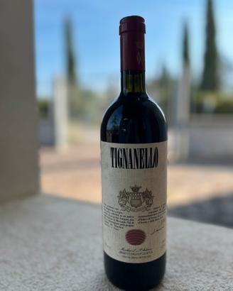 Vino Tignanello annata 1986
