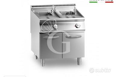 Friggitrice a gas, 2 vasche da 20 litri