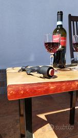 Tavolino in resina e legno