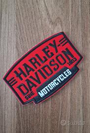 Patch harley davidson rosso e nero 