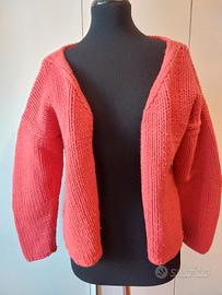 Cardigan arancione 