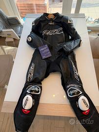 tuta moto rst airbag pelle di canguro e guanti