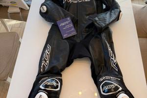 tuta moto rst airbag pelle di canguro e guanti