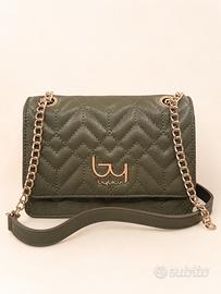Borsa Byblos originale trapuntata verde militare