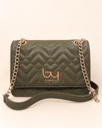 Borsa Byblos originale trapuntata verde militare