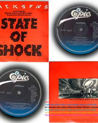 Jacksons: State of shock, 1984 Maxi 45rpm 12 inch