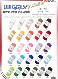 Fettuccia lycra borse uncinetto 400 grammi