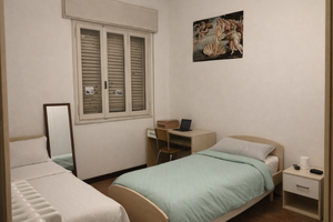 Stanza doppia a uso singolo