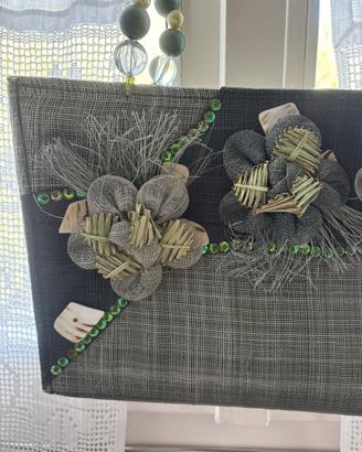 Borsa donna splendida rigida ma con paglia nuova