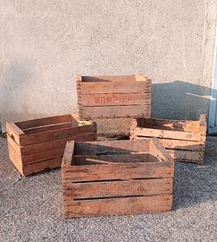 Cassette di legno vintage 