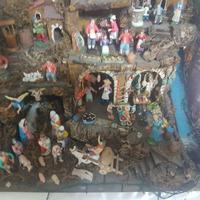 Presepe e pastori in terracotta