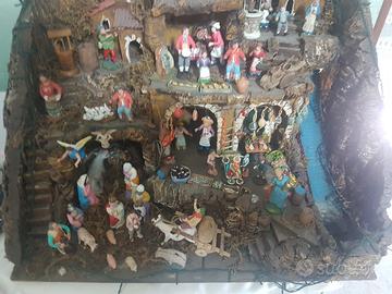 Presepe e pastori in terracotta