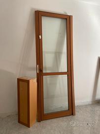 Portafinestra singola anta in legno e doppio vetro