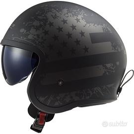 Casco jet LS2 Spitfire II matt black