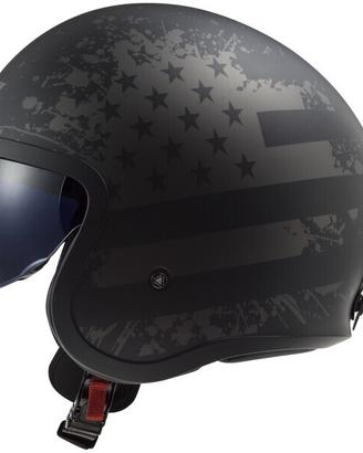 Casco jet LS2 Spitfire II matt black