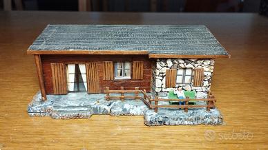 Edifici 1/87 in stile alpino 4 pezzi autocostruiti