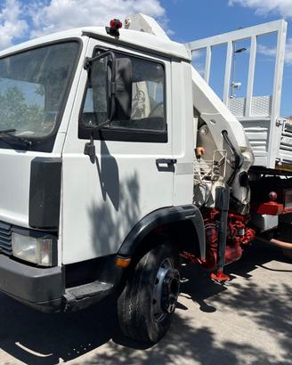 camion ribaltabile con gru