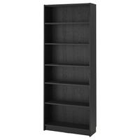 IKEA BILLY Libreria, nero effetto rovere