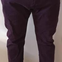 Pantaloni viola melanzana taglia 52 marca Exibit