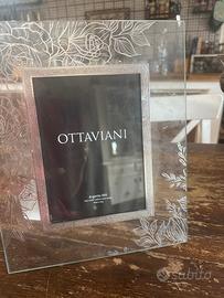 Cornice Ottaviani Argento 999 in vetro decorato
