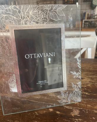Cornice Ottaviani Argento 999 in vetro decorato