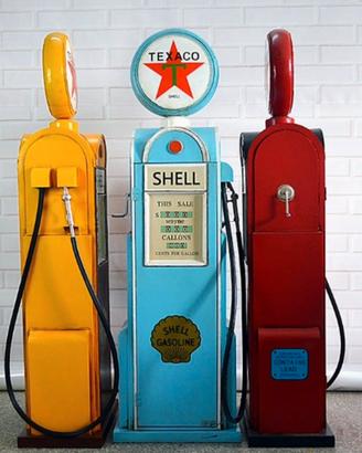 Riproduzine pompa benzina vintage texaco