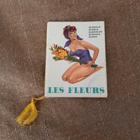 mini calendario 1966 fiori e donne 