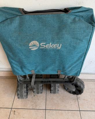 Carrello spiaggia ruote grandi Sekey