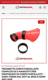Cornetti aspirazione forza 750 xadv 750