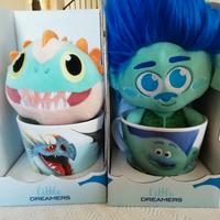 Tazza e peluche dragon trainer trolls