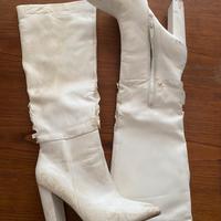 Stivali  donna bianchi tacco alto belli e sensuali