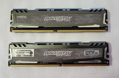 Crucial Ballistix Sport LT-DDR4-2X4GB-2400Mhz CL16