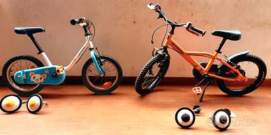 Biciclette raggio 14 e raggio 16