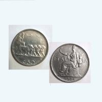N°2 Monete 50 cent.Leoni del 1921- Buono da 1 Lira