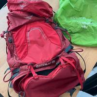 Zaino Trekking Osprey Atmos 65 rosso