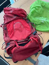 Zaino Trekking Osprey Atmos 65 rosso