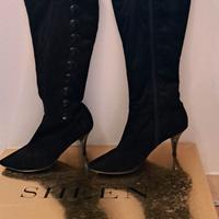 Stivali camoscio n. 37 tacco 9