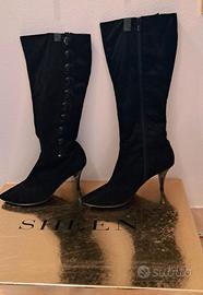 Stivali camoscio n. 37 tacco 9