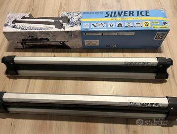 Porta sci, tavola snow da auto Menabo Silver Ice